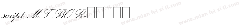 script MT BOR字体转换